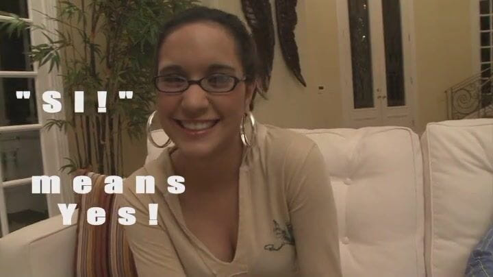 Darkko: Euro babe with glasses shows her naughty side