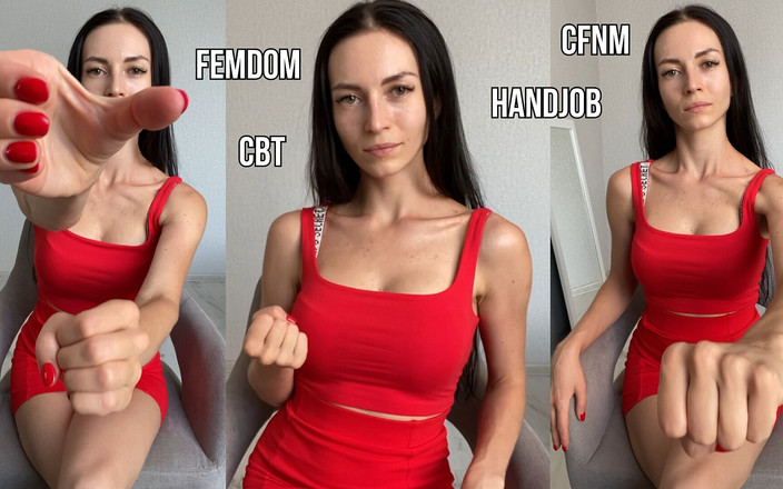 Princess Monica: Femdom Handjob Roleplay, CBT, CFNM, POV