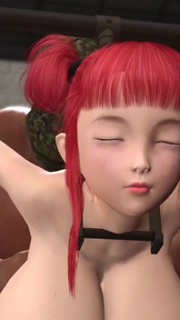 Black big cock bangs a hot Japanese teen with big boobs in cuffs
