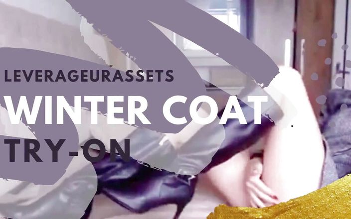 Leverage UR assets: Redhead winter coat try on tease