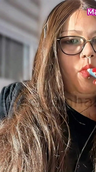 Brazilian BBW MILF Goddess Vaping Iqos at Work
