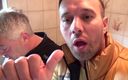Deutschland porn: Mature couple pissing fetish in the toilet