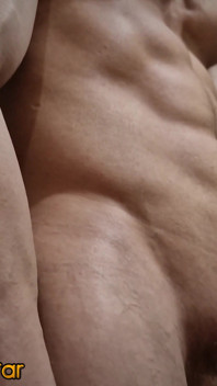 Muscles and Hairy Cock!