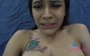ATK Girlfriends: Giovane latina tatuata pov sega con i piedi