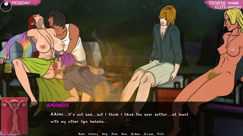 XXX Games Bunk: Lust Town - Gameplay - Roleplay - Beach Party Bukkake Facial