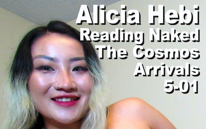 Cosmos naked readers: Alicia Hebi reading naked The Cosmos Arrivals PXPC1051