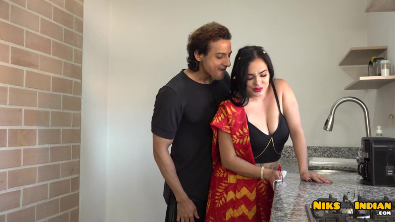 Niks Indian: Shy Big Boobs MILF Bhabhi Fucked Hard by Devar