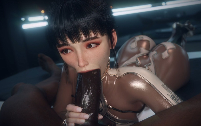 Realms of lust 3D: Madruga3d интенсивный хардкорный секс: грудастую белую женщину с тугой задницей страстно трахнул массивный черный член