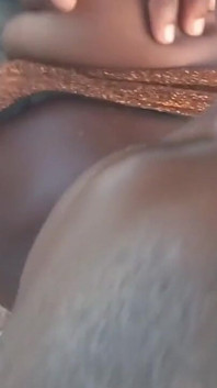 Ebony Giving Blowjob in Public