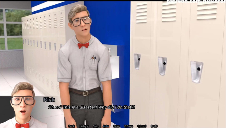 Visual Novels: SexBot 3 - nerd kissed by MILF in uniform