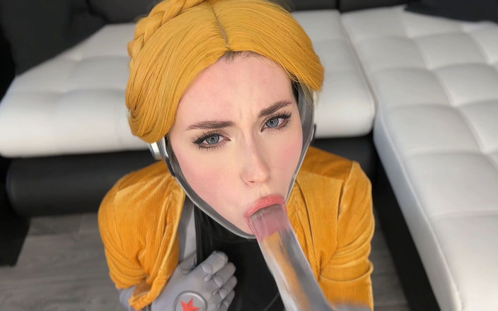 Sweetie Fox: アトミックハートのロボットバレリーナが大きなディルドとアナルでプッシーをファック Masturbates バイブレーター