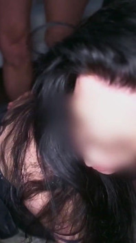 Nerdy Girl Caught Secretly in a Gangbang in the Toilet in Amsterdam