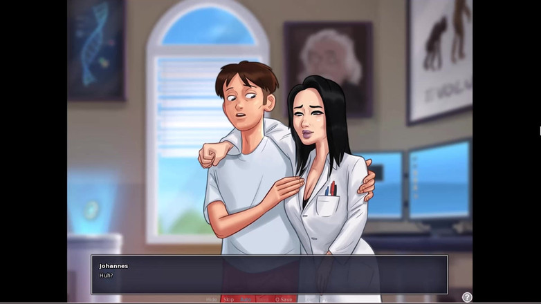 Johannes Gaming: Summertime Saga - adegan seks Miss Okita