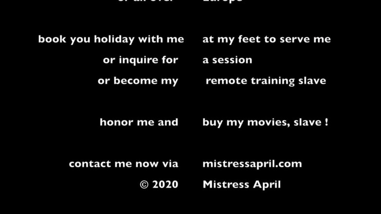 Mistress April: Dominatrix mistress April medical guinea pig