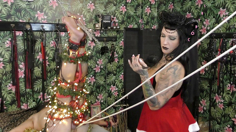 Domina Lady Vampira - SM Studio Femdom Empire: Santa slave &amp; lady Krampus 4