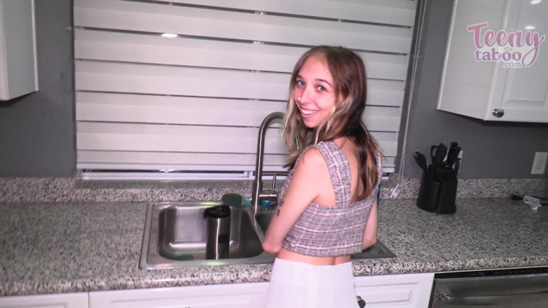Teenytaboo: Breezy Helps Step-stepdad While Step-moms at Work