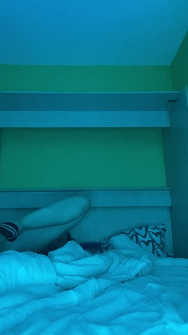 My bf cuckold: Morning masturbation alone at home with vibrator