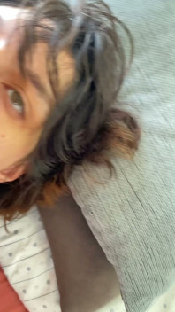 Sitting on Top of My Chest, He Fucks My Mouth Wildly and Sloppy