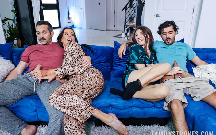 Family Strokes: Kdo se stará o No Nut Listopad, čtveřice se dvěma nadrženými ženami...