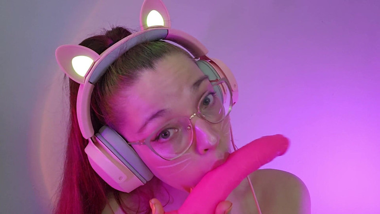 petitesubkitten: Cosplay Roșcată Egirl Ahegao VEDERE LA PERSOANA 1 suge Asmr