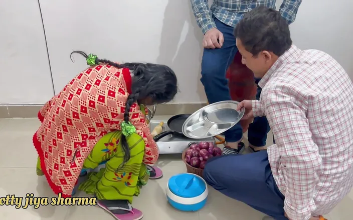 Desi Club House: First Time Sex with Bhabhi in Kitchen with Two Dever's...