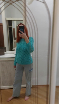 I Knitted Myself a Top and a Sweater, Bragging 3