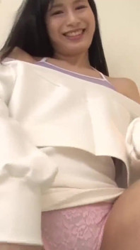 Butt-sliding in Office Worker Pantsuit