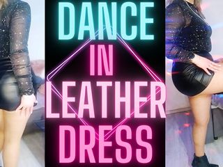Monica Nylon: Dance in Leather Dress
