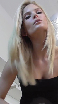Blonde Model POV Spitting in Cam