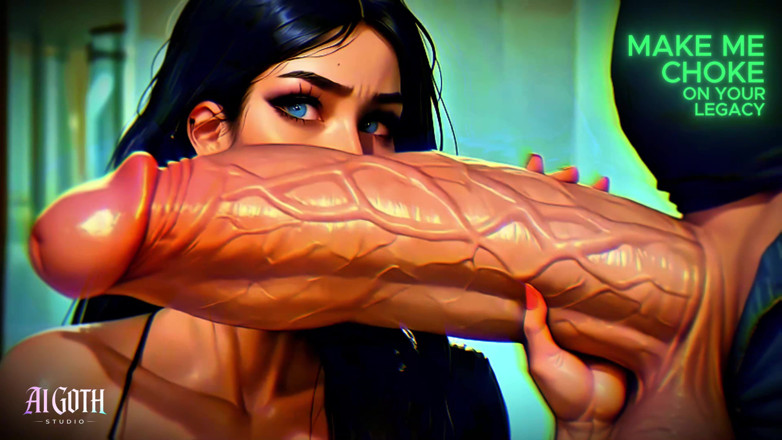 AI Visuals X: Fantasía de tamaño más oscuro de la chica gótica (asmr visuales)