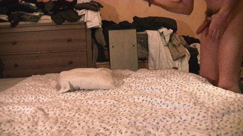 Mark Hannes: Naked Bed Hump Masturbation