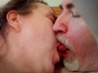 Sex hub couple: Jen and John are kissing in closeup