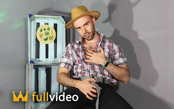 LouiFerdi: Kovboj s velkým chlupatým čůrákem tvrdě stříká - Louis Ferdinando (celé video)