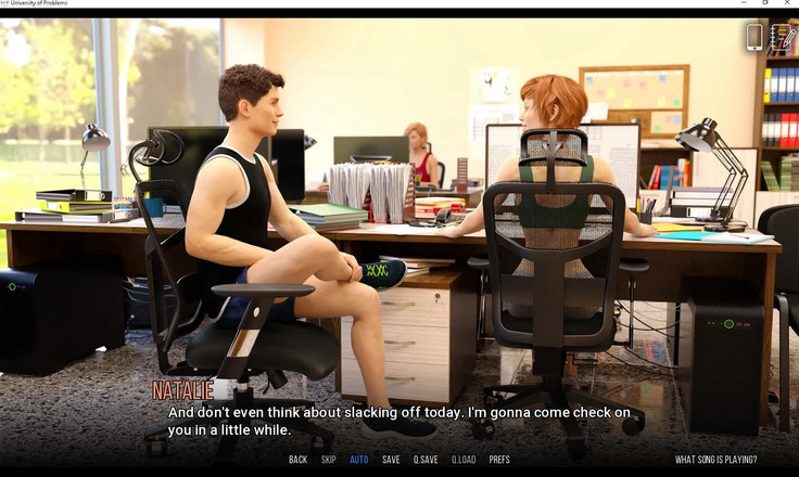 Erotic Krisso: University of Problems-napalona blondynka przychodzi do gorącego anala