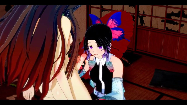 HentaiTubes: Demon Slayer Futanari - Shinobu X Nezuko Hardsex - Japansk asiatisk manga...