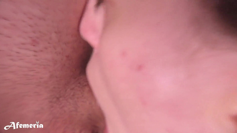 Afemeria: Incredible beauty deepthroat cock till cum in mouth close up