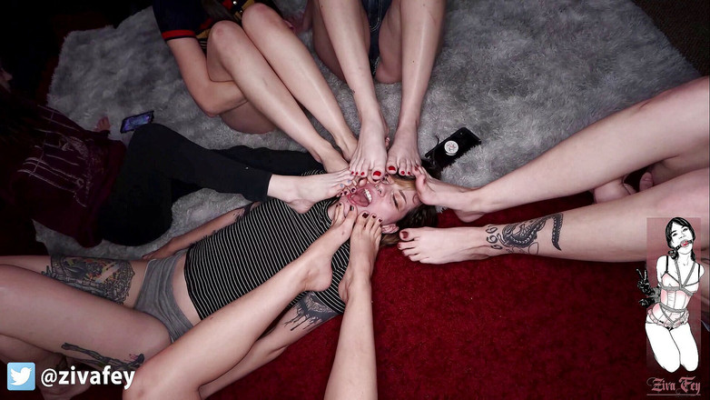 Ziva Fey: Ziva fey - ziva і 5 друзів, сексуальний груповий фетиш ніг