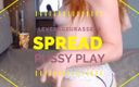 Leverage UR assets: Spread shaved redhead pink pussy play lev 74