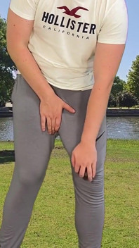 Big Monster Cock in Grey Sweatpants Cumhot