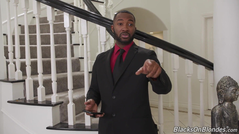 Blacks On Blondes: Hazel Moore does anal gangbang with big black cocks