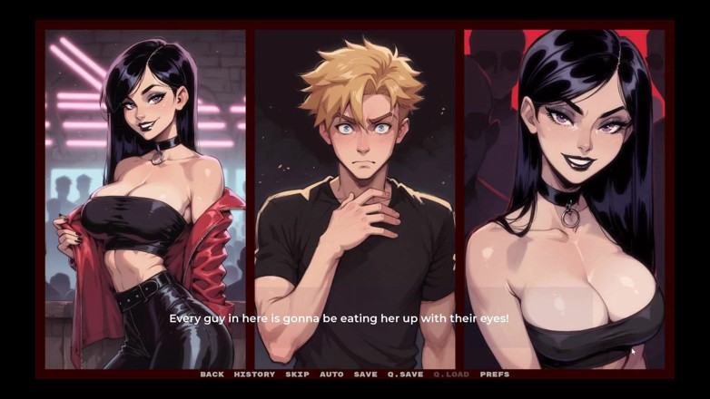 Cumming Gaming: 내 새 여자친구 [금기 헨타이 게임] 40화 고딕 소녀가 클럽 화장실에서 자지를 빨다!