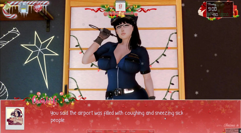 Cumming Gaming: Unlimited christmas [xmas hentai porn play] ep.6 femdom policewoman role play...