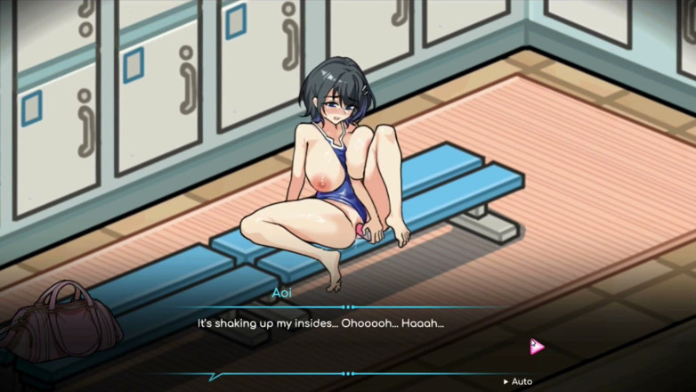NSFWOtaku: Joc Hentai - scenă de sex pasional Aoi - Salvamar Holic
