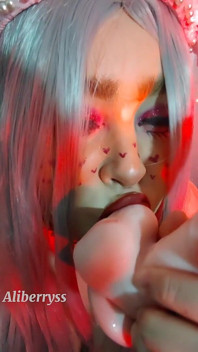 E-girl Sucking and Licking Your Balls