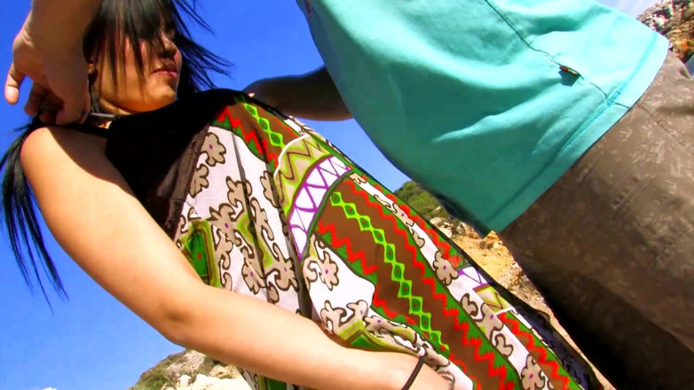 Out Sexxx: Exotic whore gets fucked outdoor by the sea