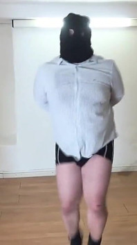 Hot Dommes Tease and Dominate Masked Submissive Slaves