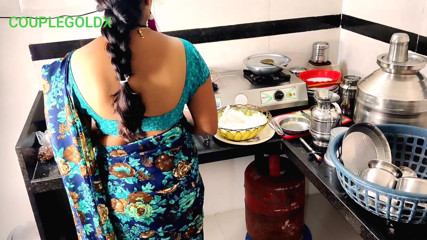 Sexy Komal: Kitchen Sex: Step Mom Is Sitting to Eat Food Till...