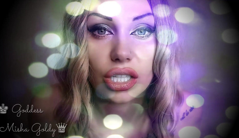 Goddess Misha Goldy: My strong gaze makes you dumb! Mesmerizing eye contact &amp; ASMR &amp;...