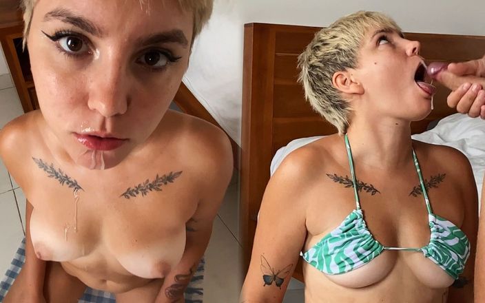 My Little Betsy: Kompilasi seks oral creampie 2 - crot di mulut, telan sperma dan...