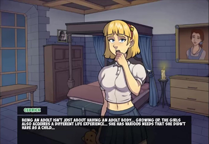 Cartoon Play: Witch hunter part 27 - blonde teen first blowjob